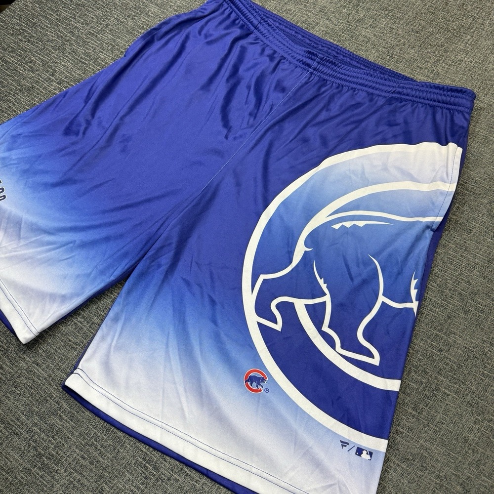 Fanatics Shorts Men's 3XL Chicago Cubs Blue Gradient MLB Athletic Gym